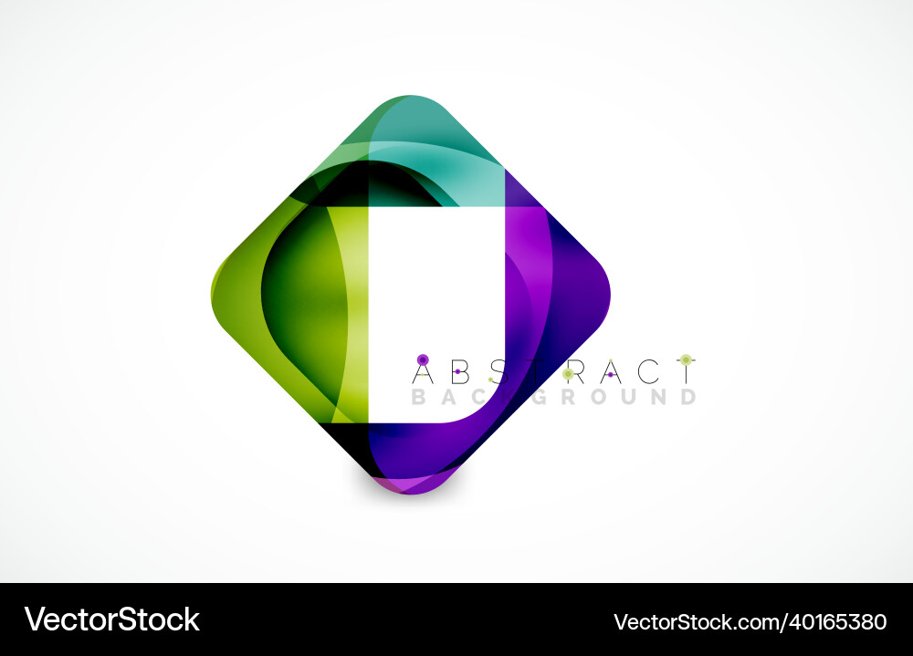 Minimal background abstract square shape vector image