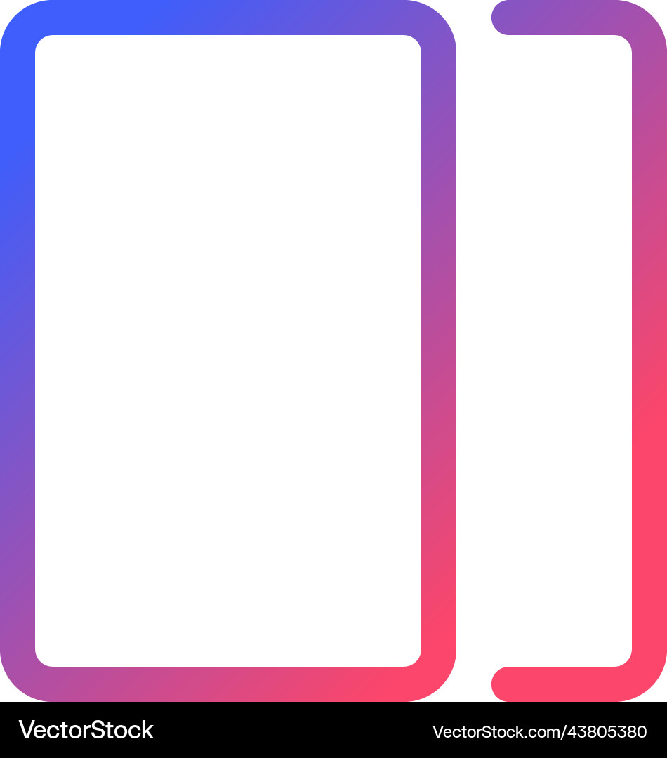 Overlay pixel perfect gradient linear ui icon Overlay pixel perfect gradient linear ui icon Vector Image