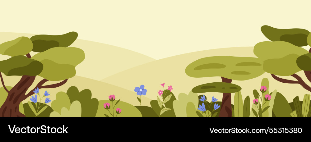 Spring background with copy space vector image