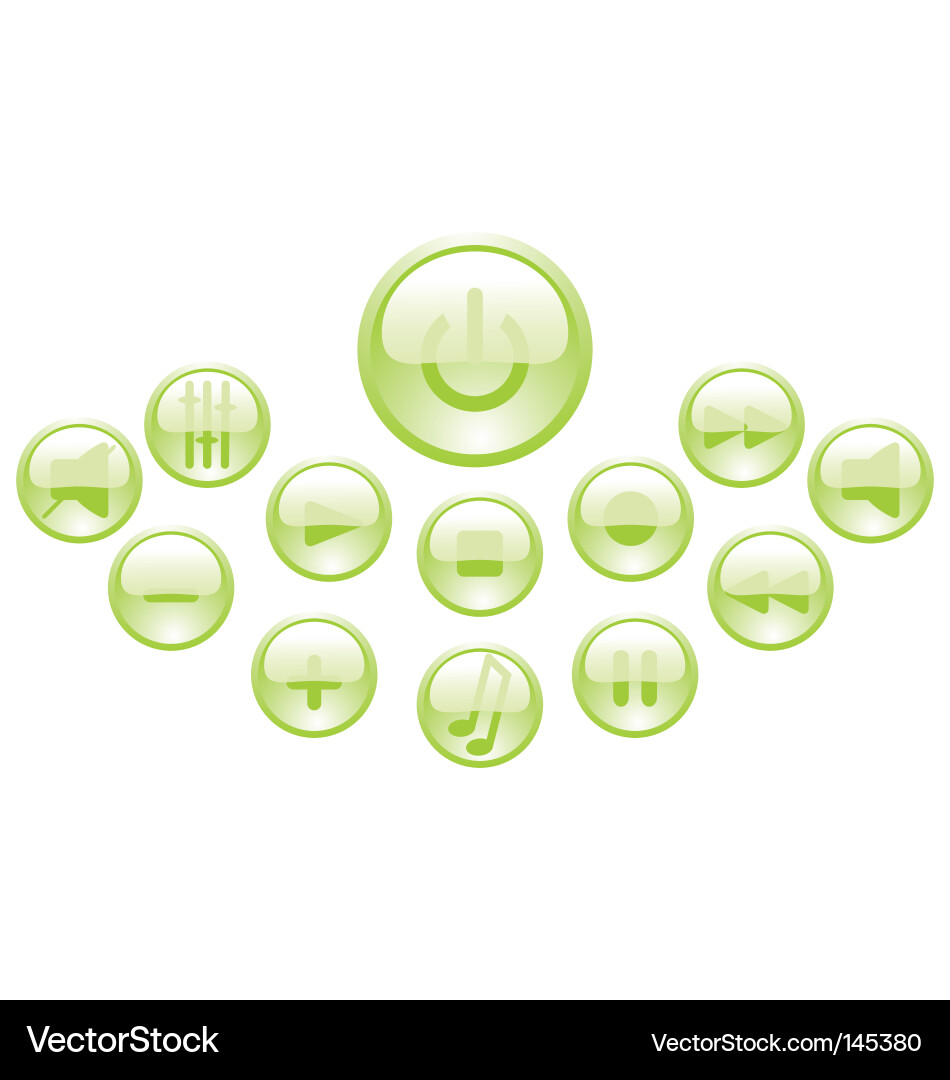 Website Icon Set - Buttons Vector Image