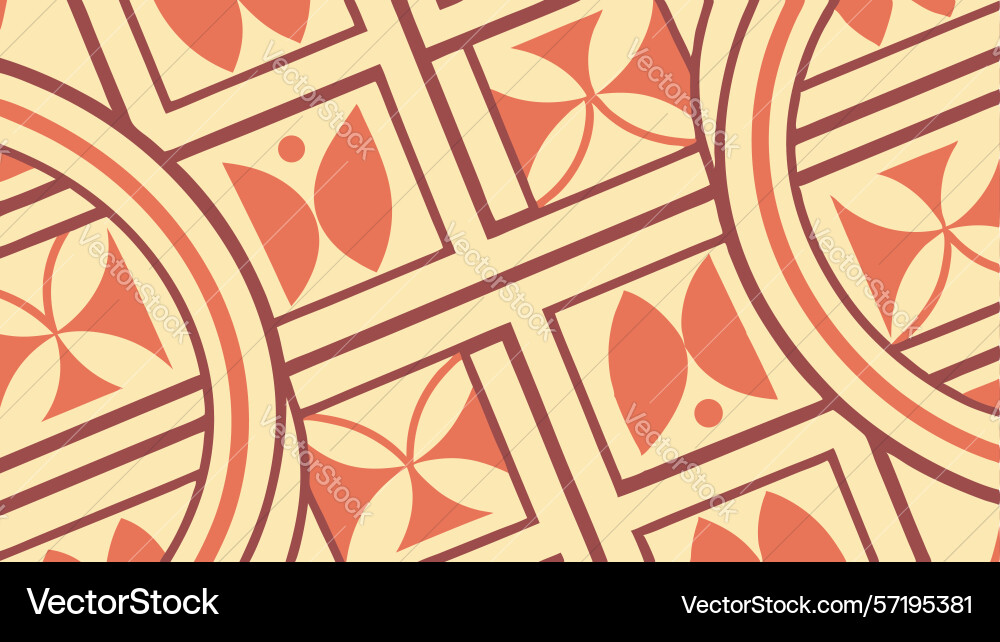 Abstract geometric lattice pattern interconnected vector image
