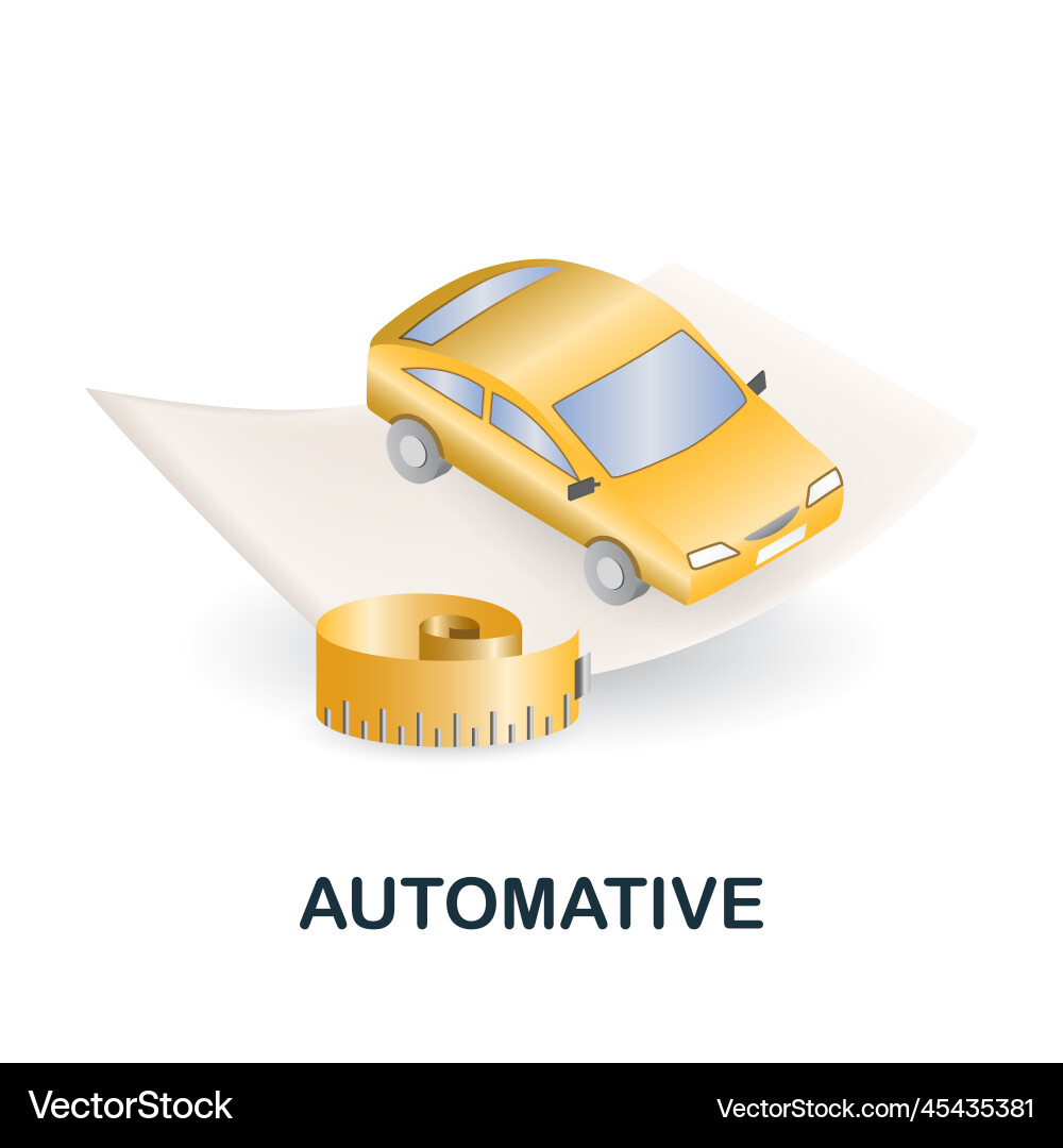 Automative icon 3d from engineering collection Vector Image