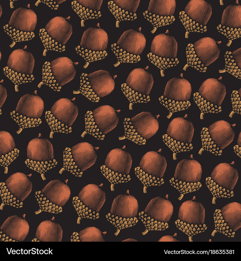Background pattern with red apples vector image