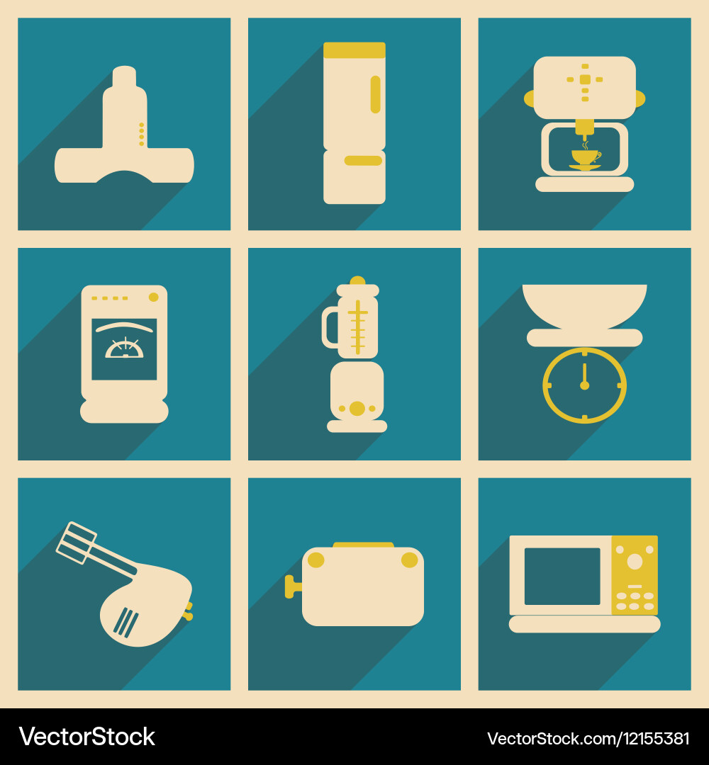 Flat with shadow concept and mobile application Vector Image