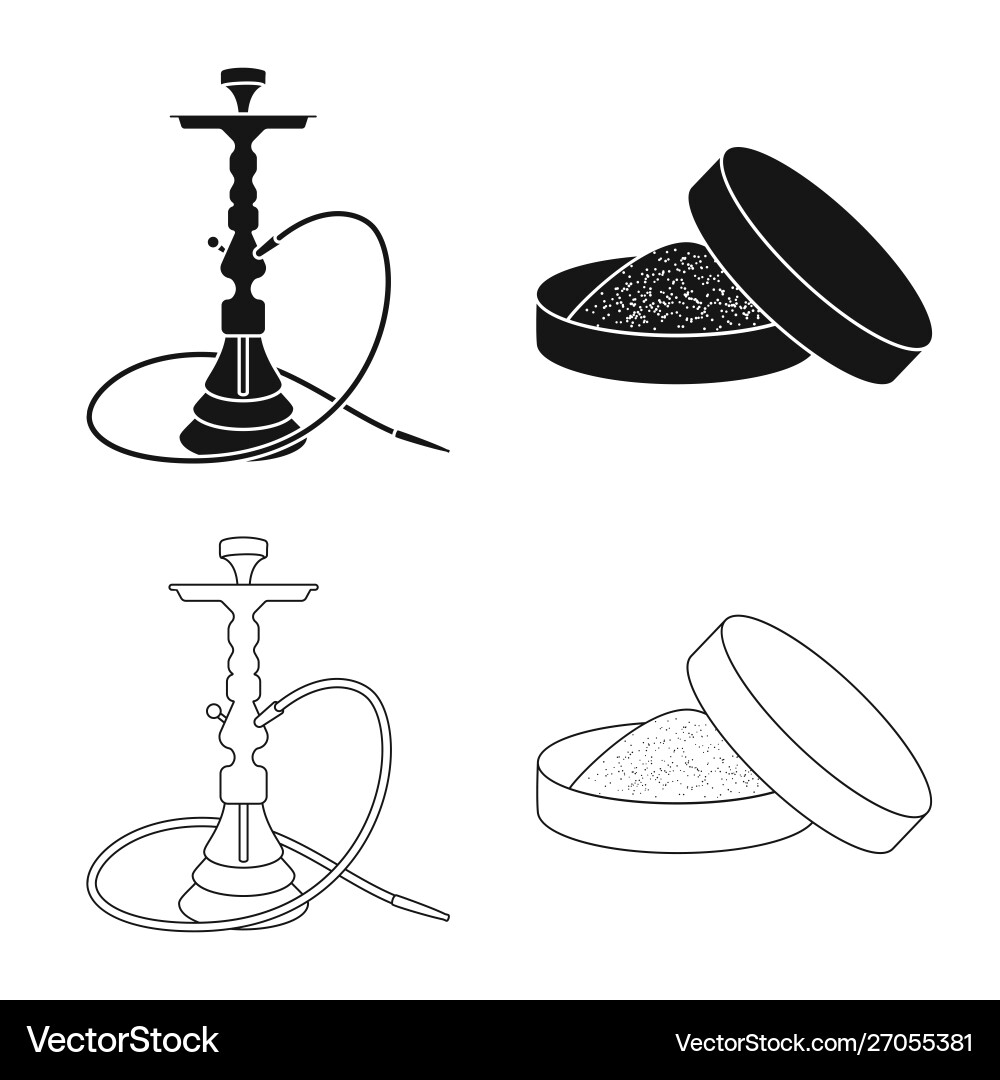 Isolated object refuse and stop sign set vector image