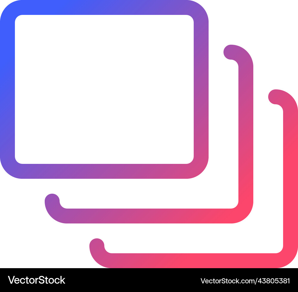 Series of layers pixel perfect gradient linear ui Vector Image