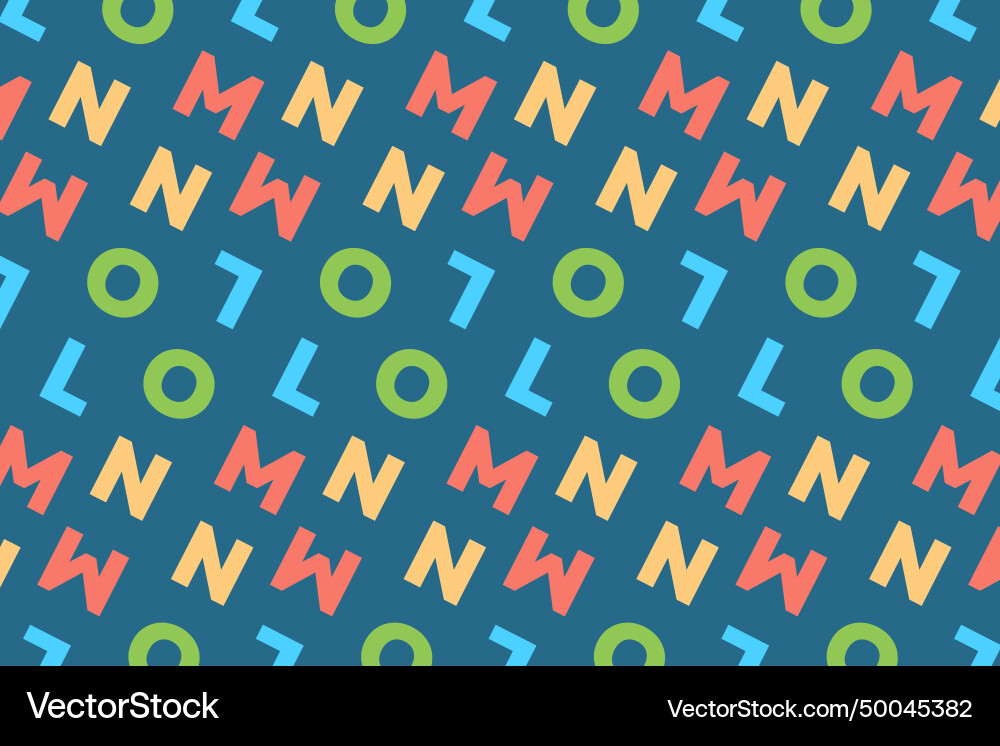 Blue colorful object pattern Blue colorful object pattern Vector Image
