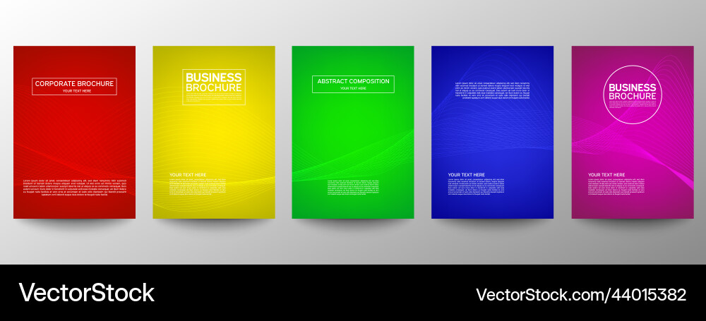 Cover geometric minimal set abstract line pattern Vector Image