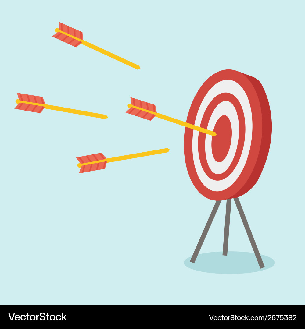 Dart Symbol - Targeting & Accuracy vector image