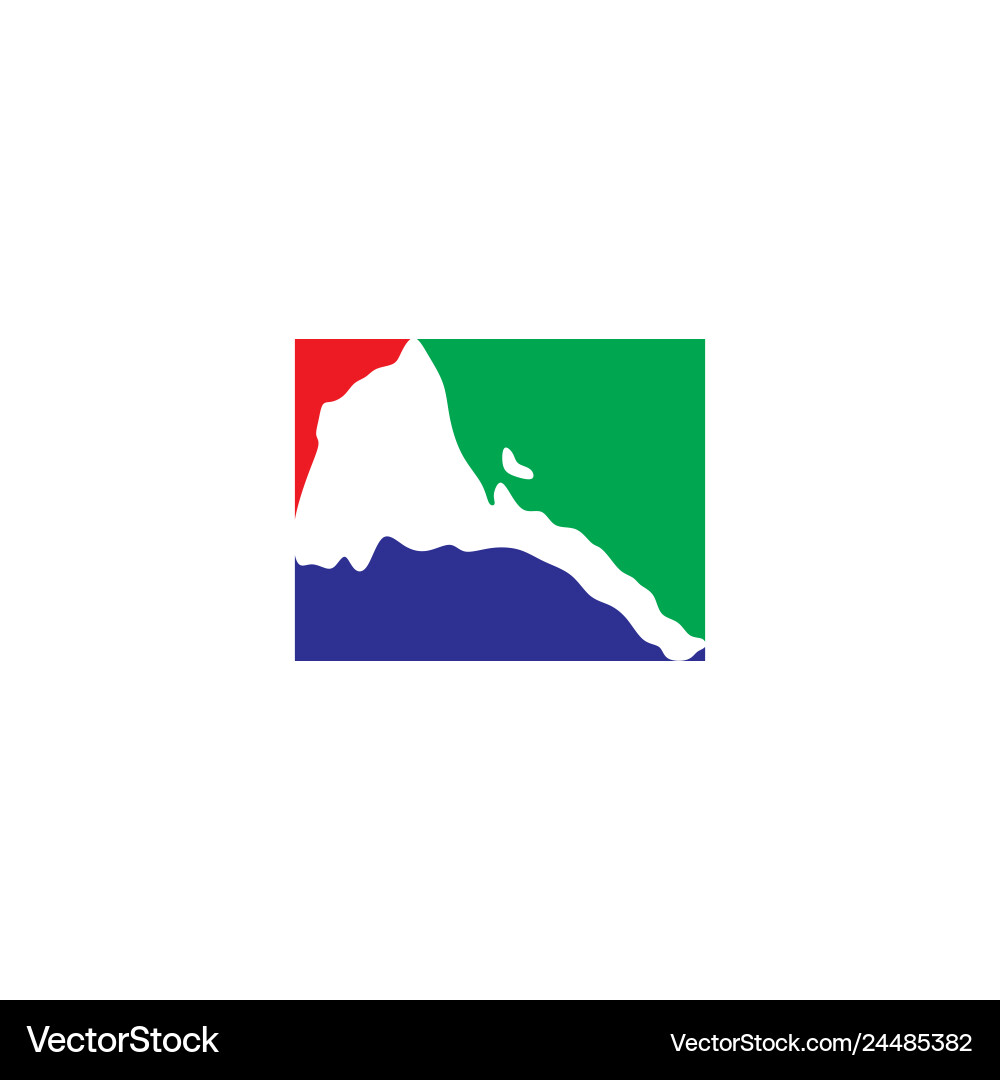 Eritrea map logo icon design element Vector Image