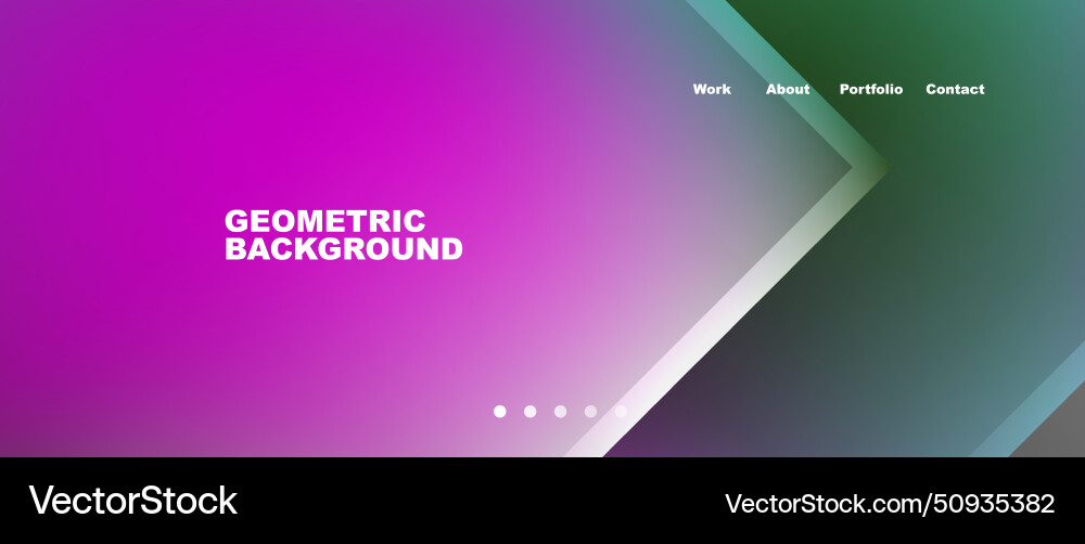 Minimal geometric web site page template design Minimal geometric web site page template design vector image