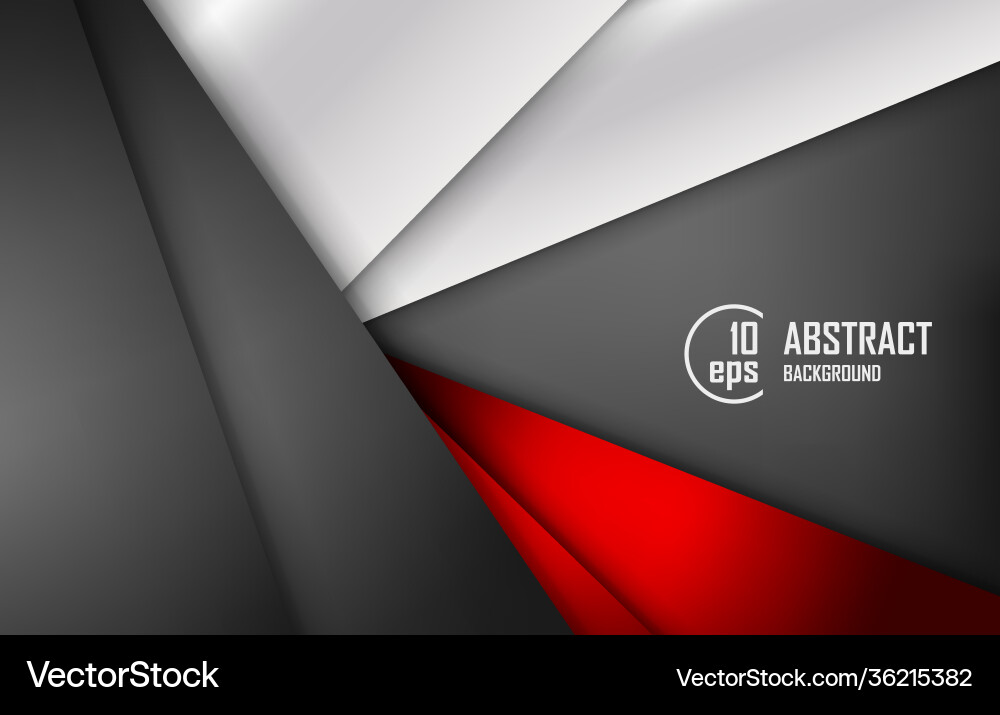 Red triangle background geometric overlap Vector Image
