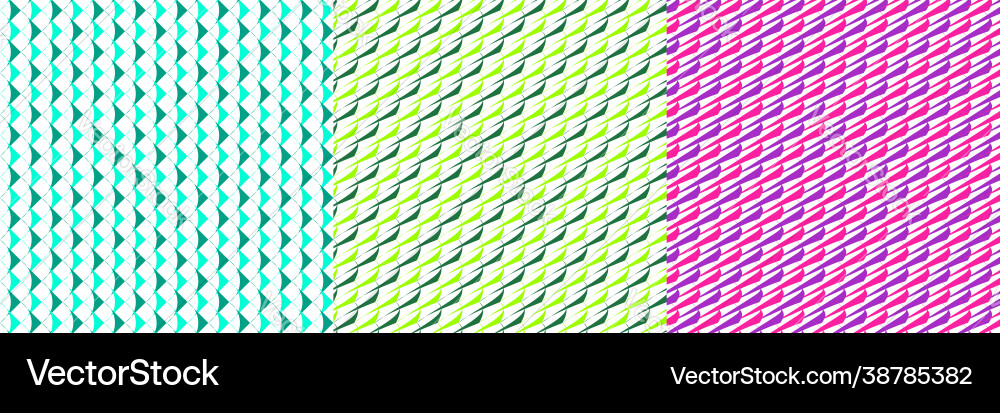 Set 3 seamlessly repeatable repetitive Set 3 seamlessly repeatable repetitive Vector Image