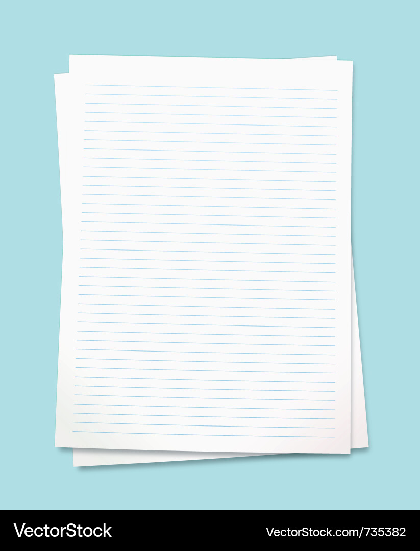 Stack of White Paper Vector Image