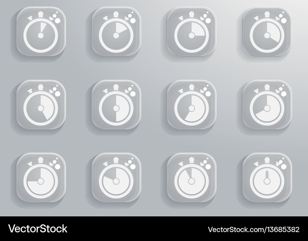Timer icon set Timer icon set Vector Image