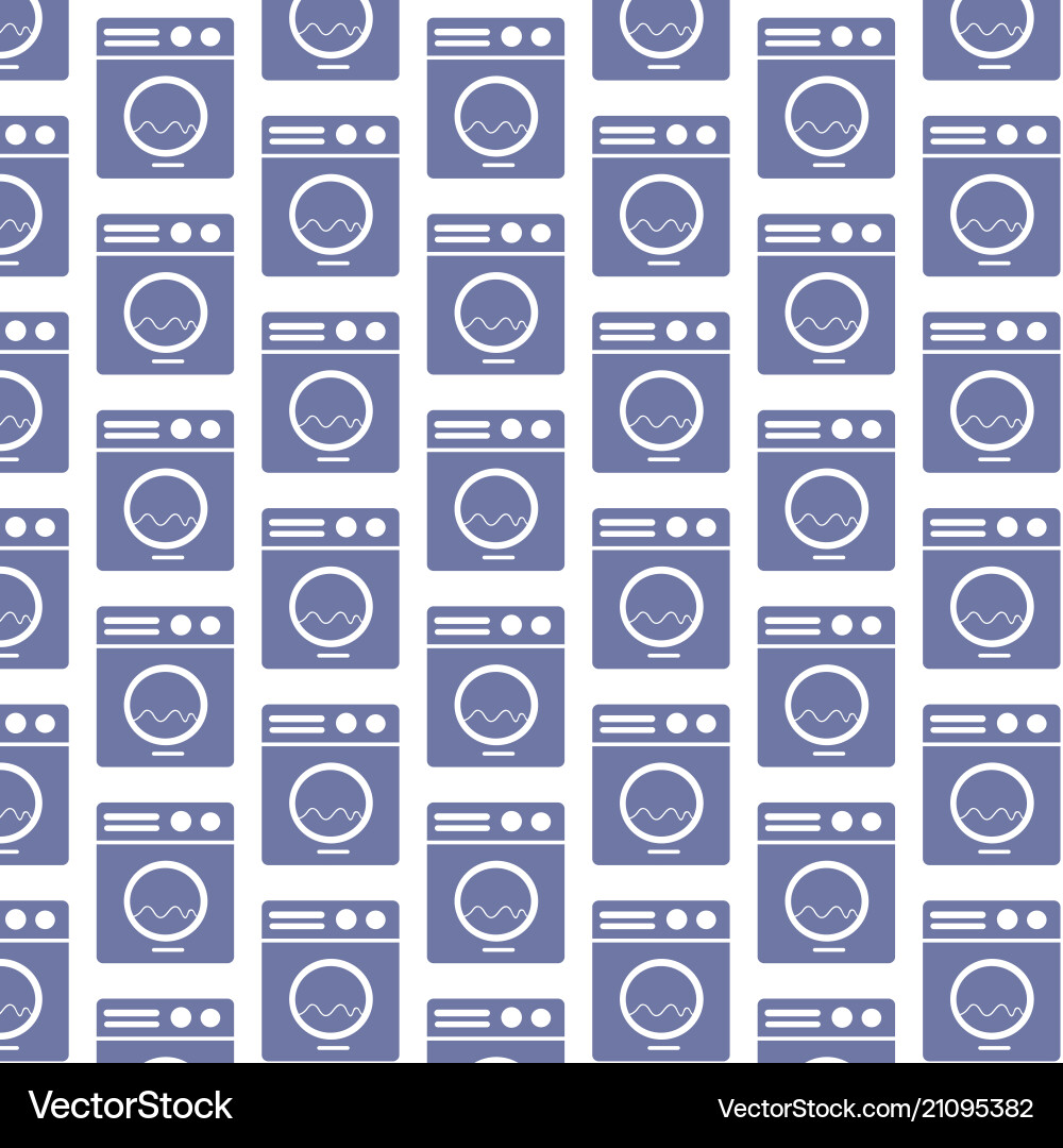 Washing machine pattern background Vector Image
