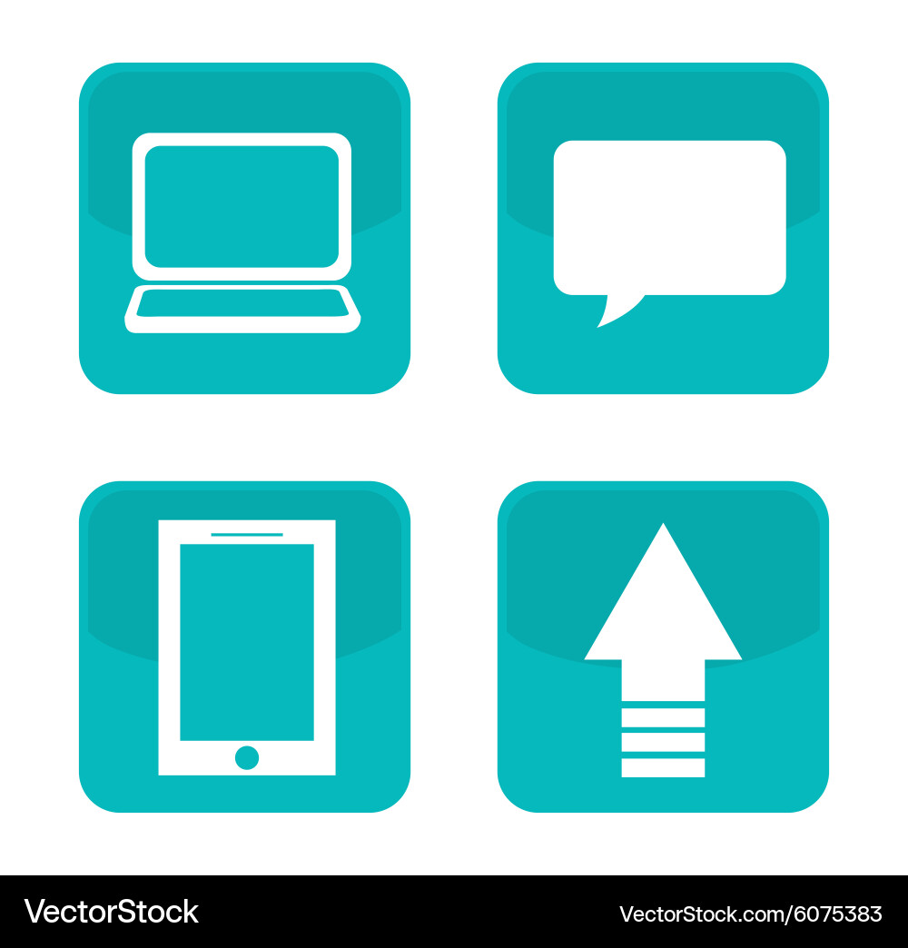 Cloud computing and hosting design Vector Image