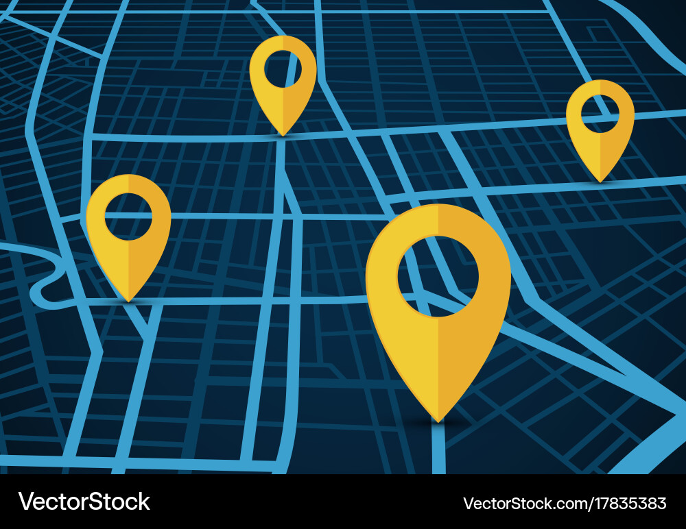 GPS Navigation Map Concept vector image