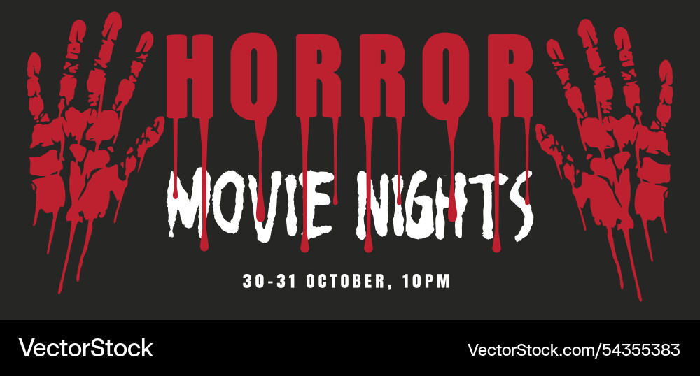 Halloween Wochenende Horror Nächte Halloween Wochenende Horror Nächte vektorbild