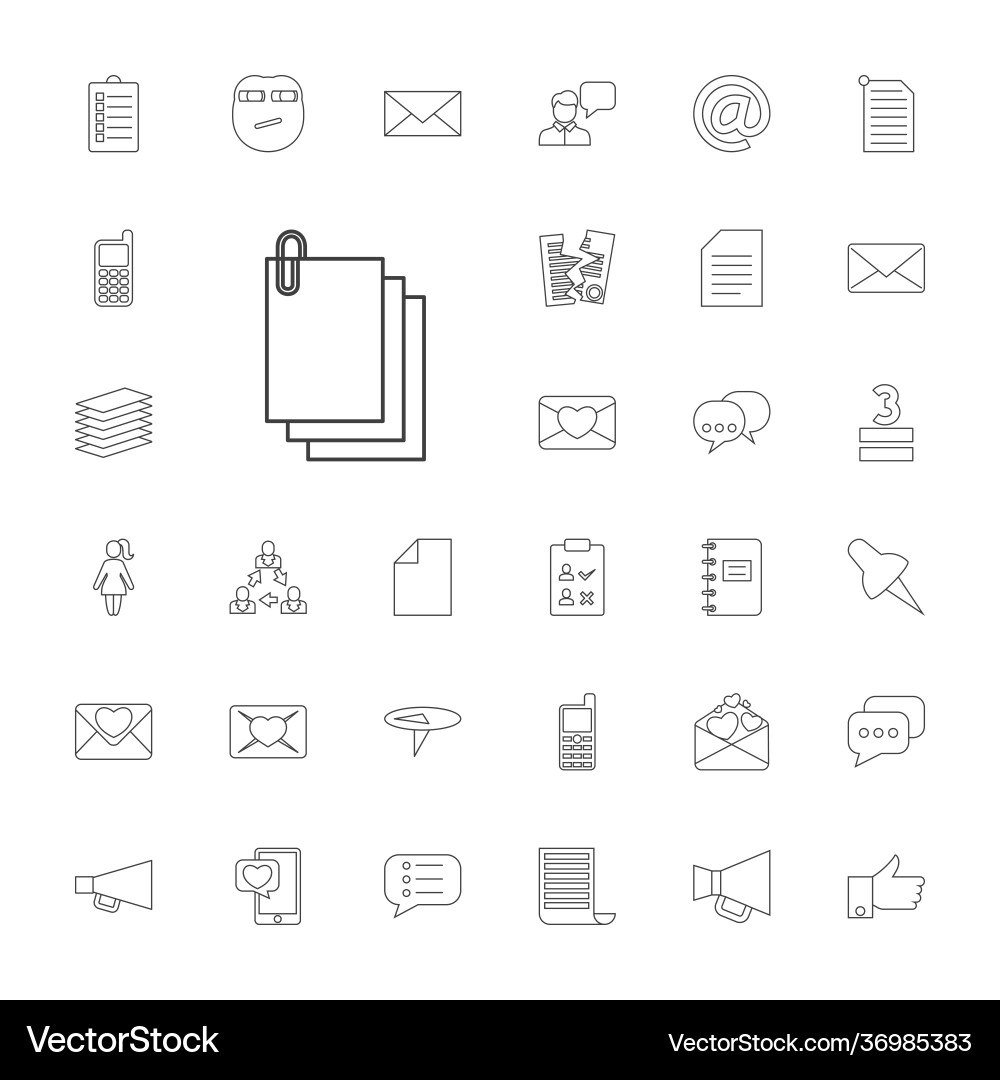 Message icons Vector Image