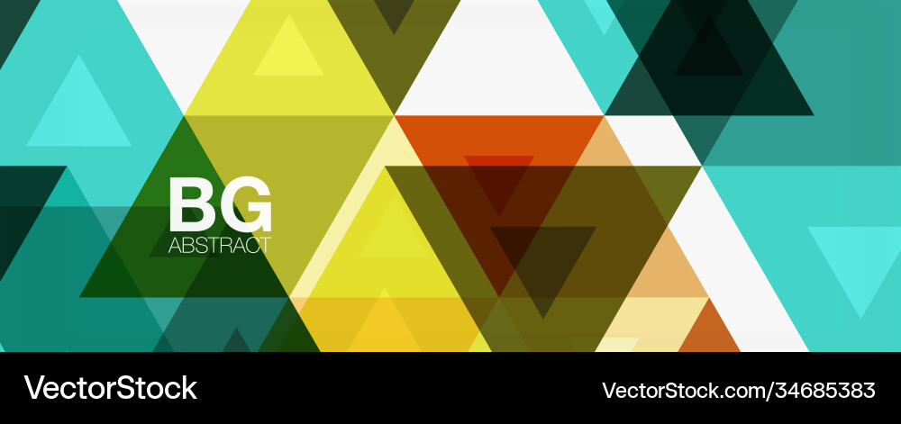 Mosaic triangle pattern abstract background Mosaic triangle pattern abstract background Vector Image