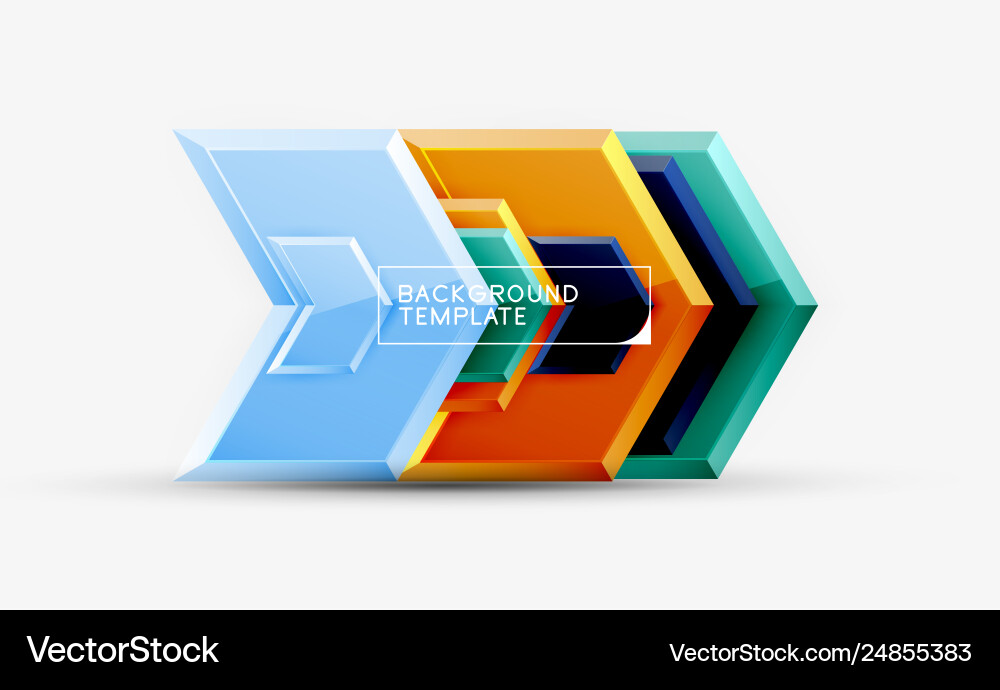 Techno arrow background template design Vector Image