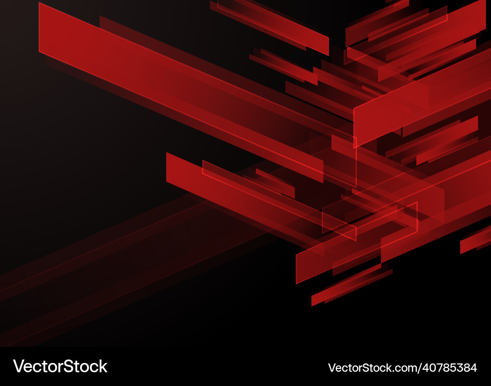 Abstract background of red and dark color Vector Image
