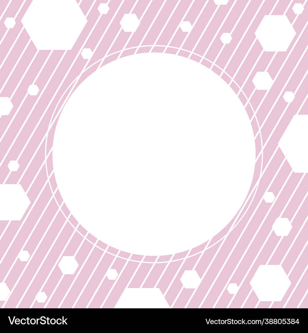 Background with a circle in center for text Vector Image