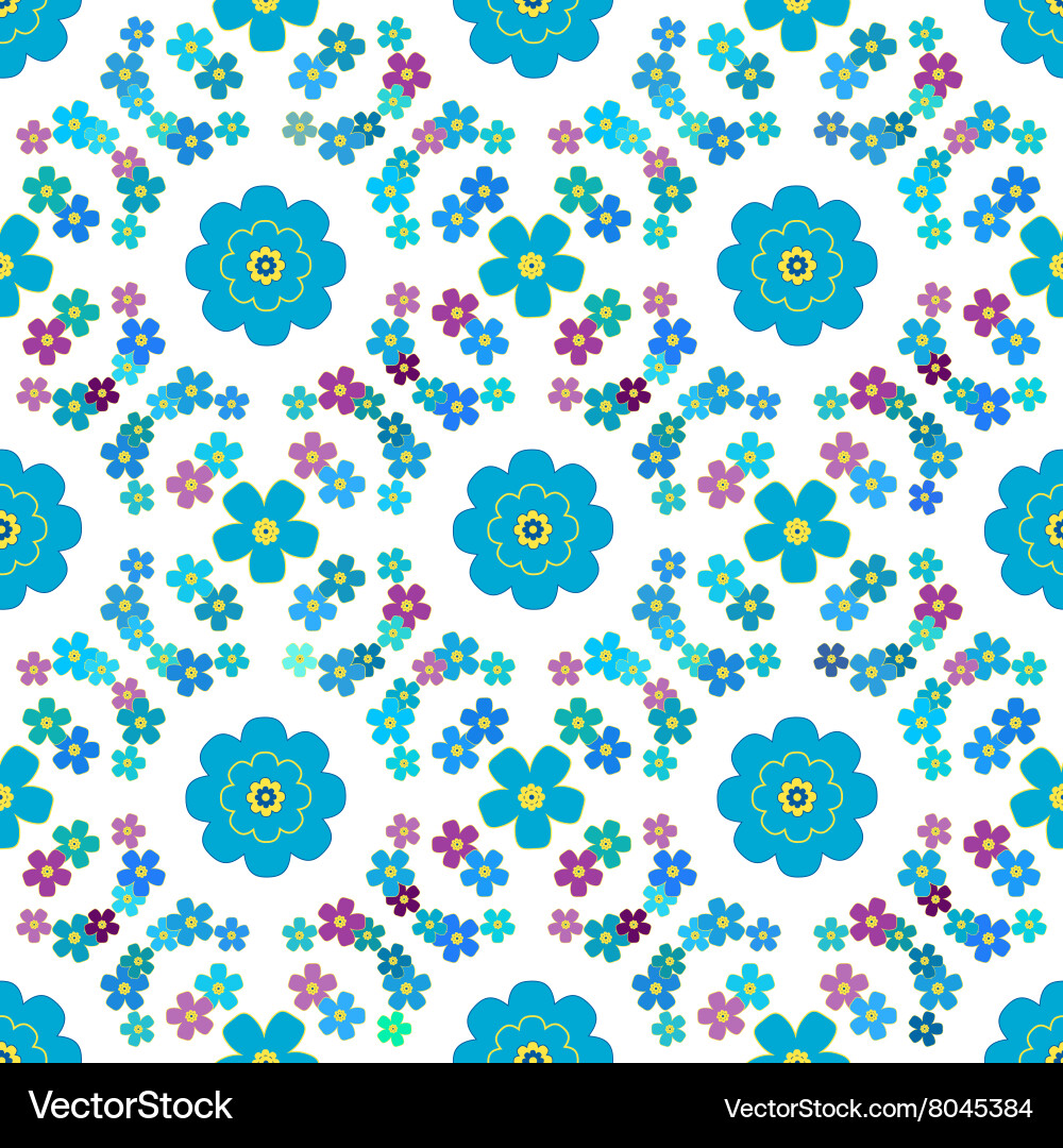 Floral background seamless pattern Vector Image