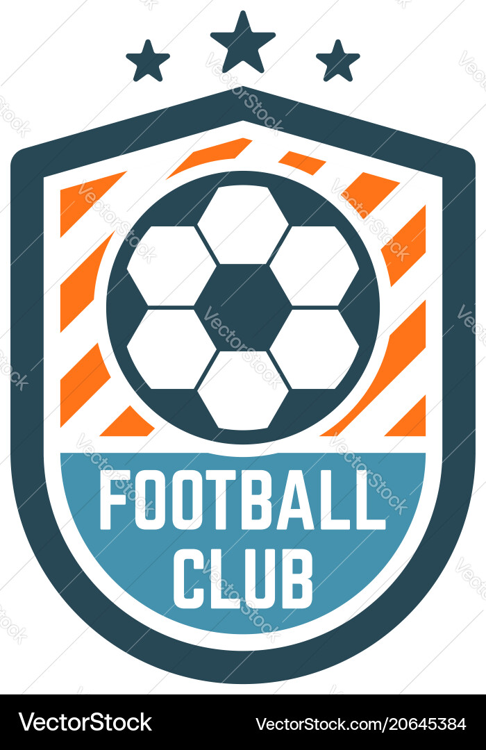 Football Club Badge Logo Vector Image