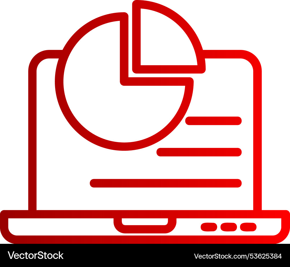 Geometry line gradient icon vector image