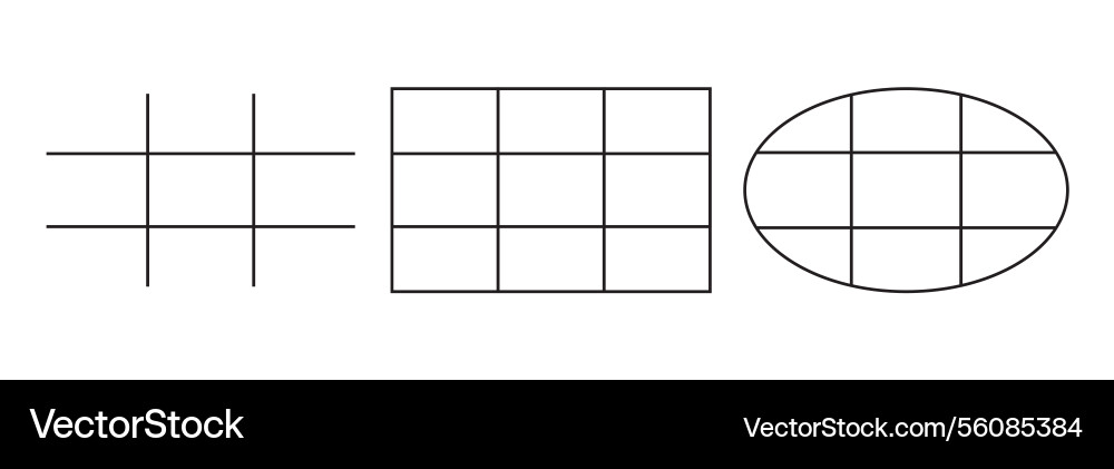 Line stroke rule of third Line stroke rule of third vector image