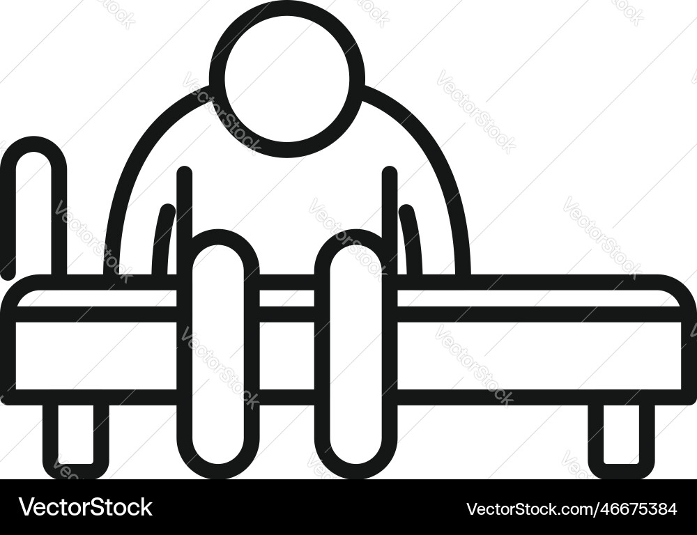 Person wach Icon Umriss Schlaf Problem Person wach Icon Umriss Schlaf Problem vektorbild