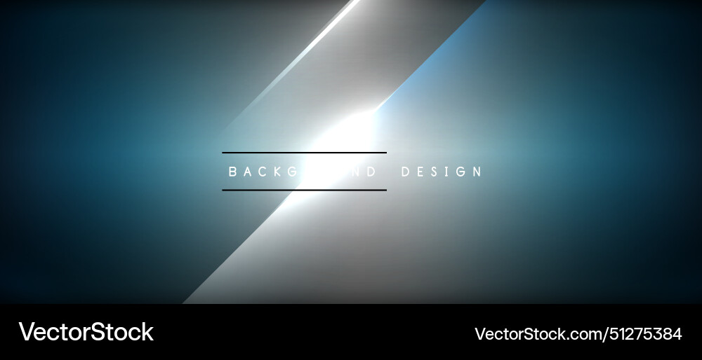 Skyblue rectangle with glowing diagonal line Vector Image