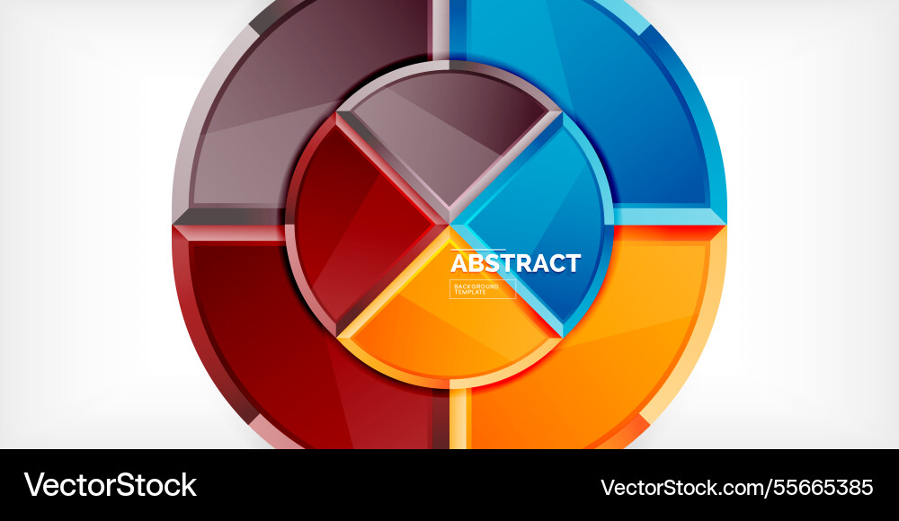 Abstract background - circles and round triangles Abstract background - circles and round triangles Vector Image