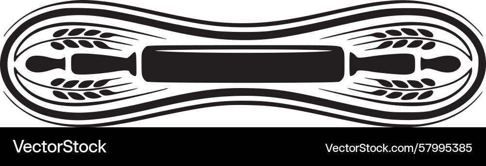 Dynamic Ribbon Pattern Vector Image