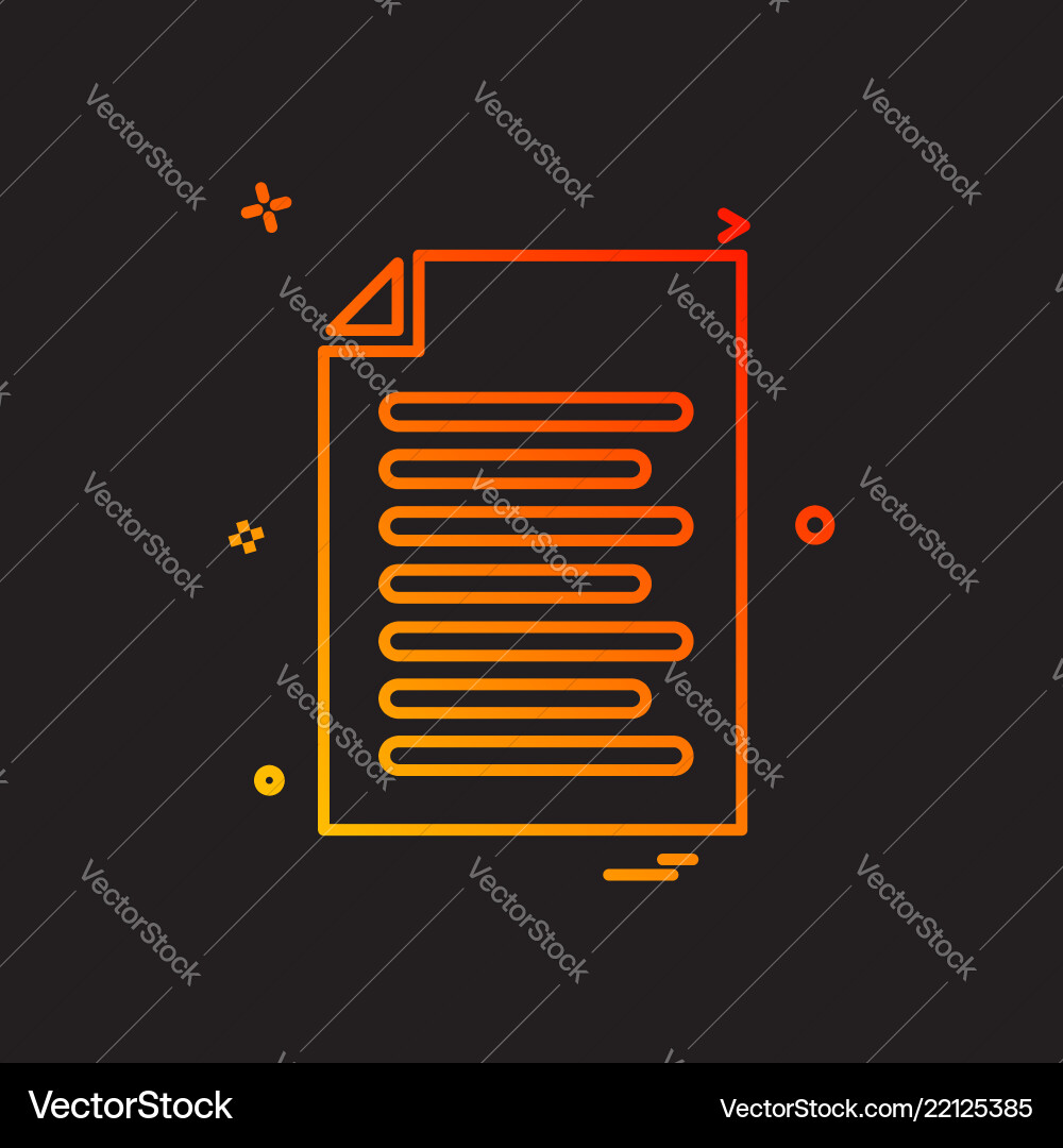 File document list icon design Vector Image