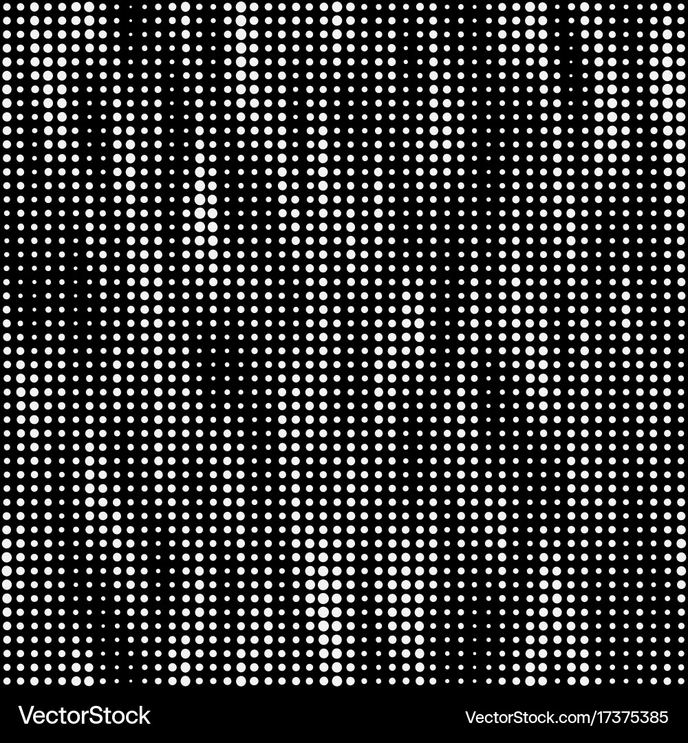 Modern seamless pattern with dots transition vector image