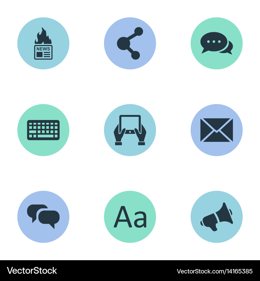 Set of simple user icons Vector Image