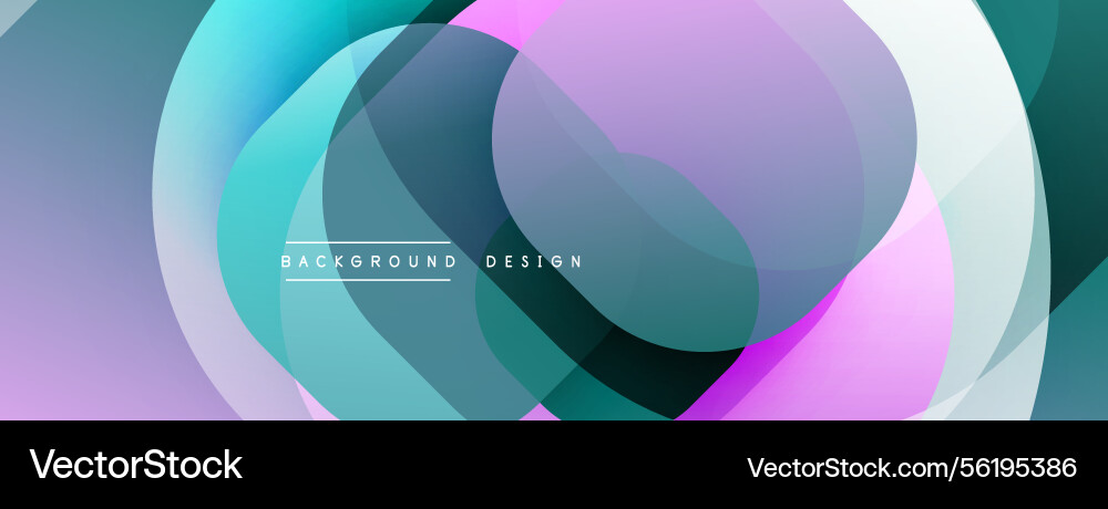 Abstract design features overlapping translucent Abstract design features overlapping translucent vector image