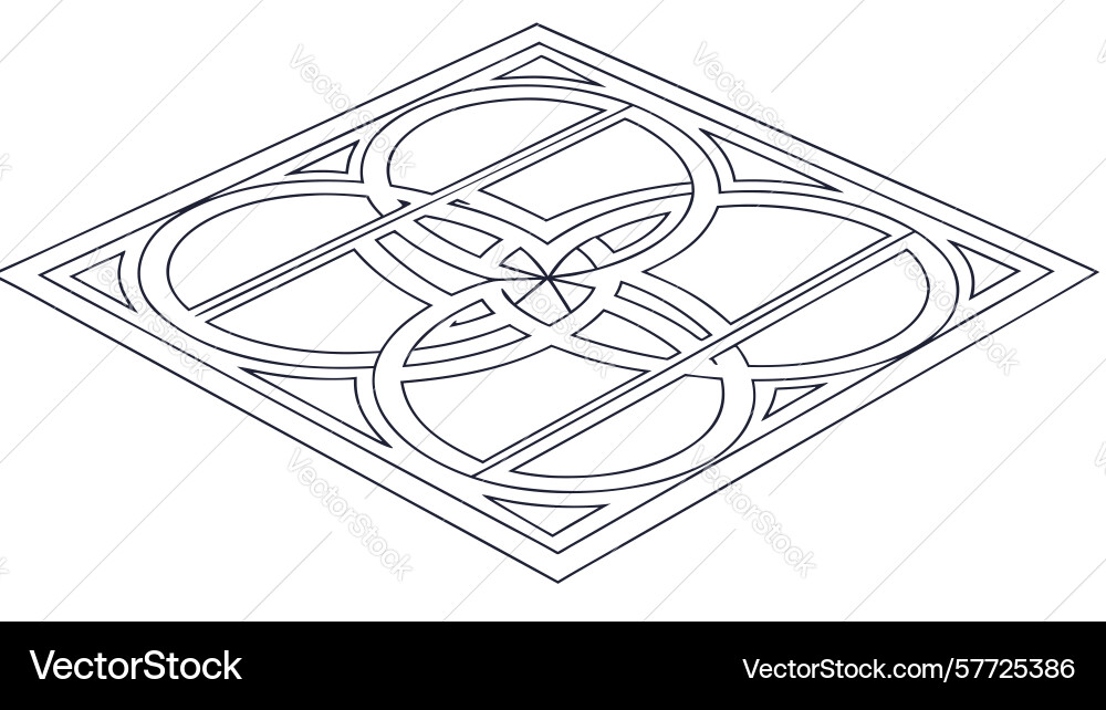 Abstract geometric square grid for dynamic vector image