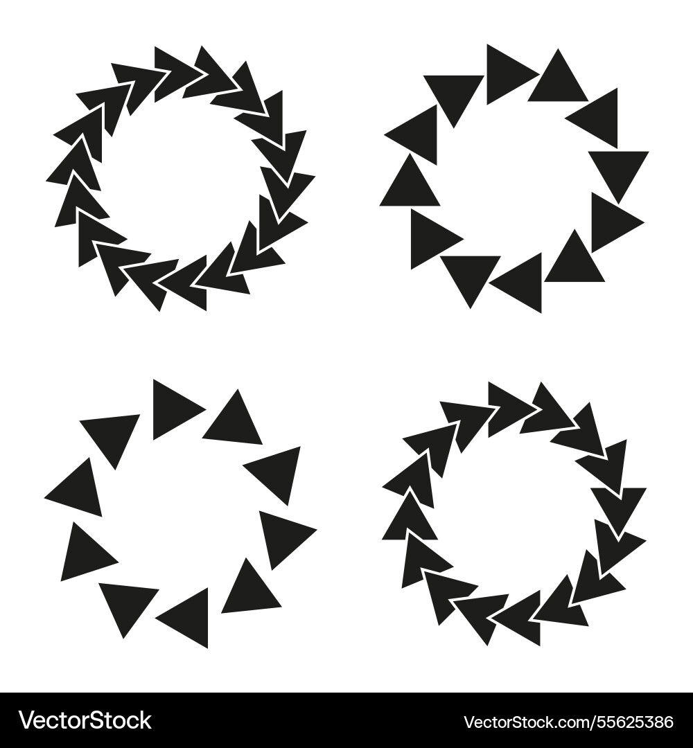 Abstract triangle pattern black sharp geometric vector image