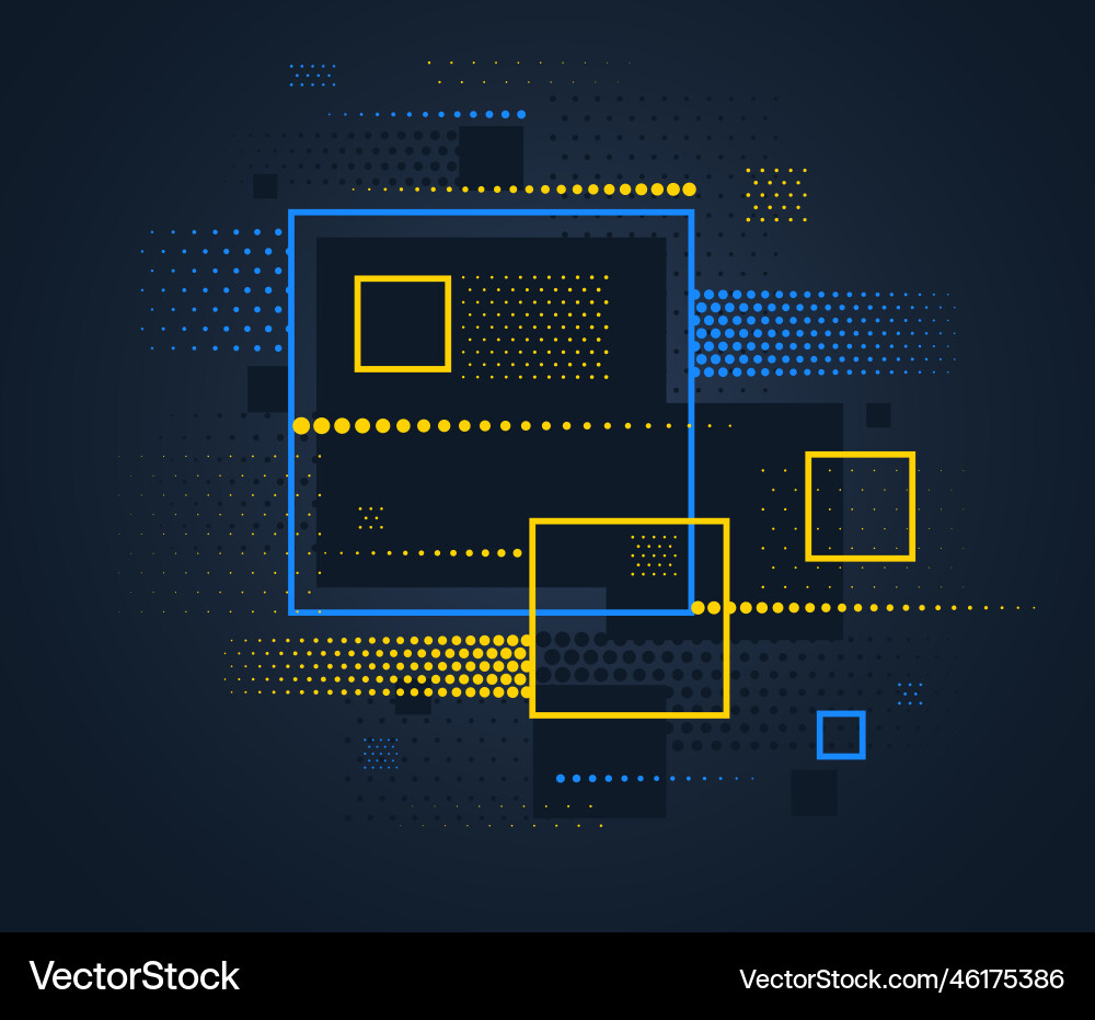 Artistic colorful frame with different elements Artistic colorful frame with different elements Vector Image