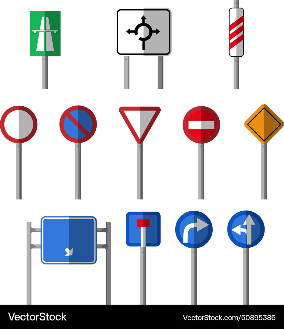 Guide signs set of iso prohibited actions p Guide signs set of iso prohibited actions p Vector Image