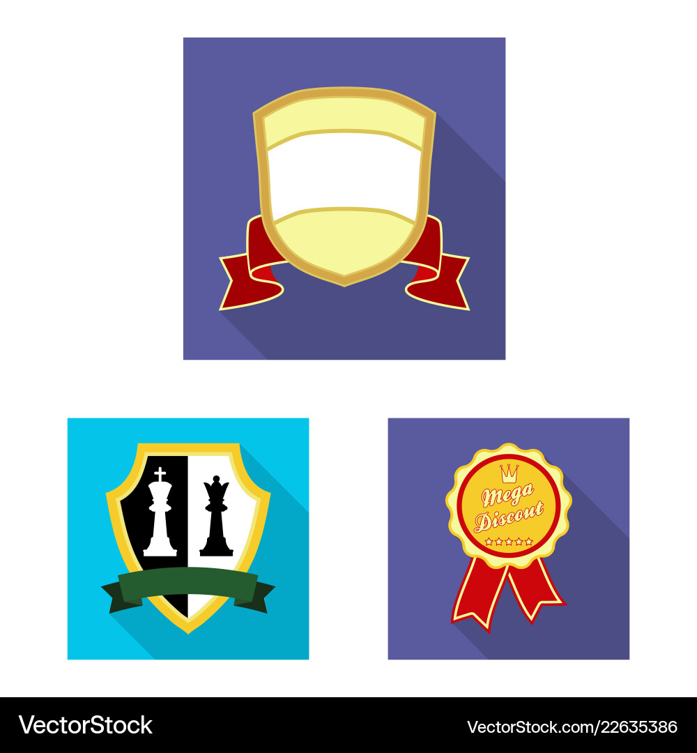 Isolated object of emblem and badge symbol vector image