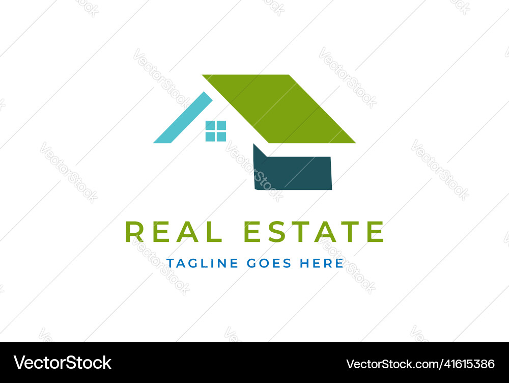 Minimalist House Roof Logo Vector Image