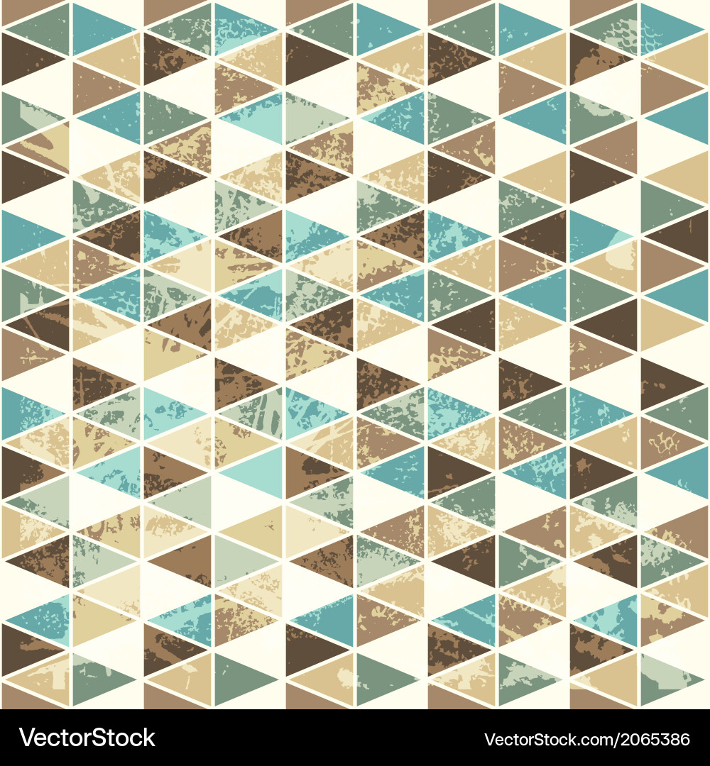Seamless texture with triangles mosaic endless Vector Image