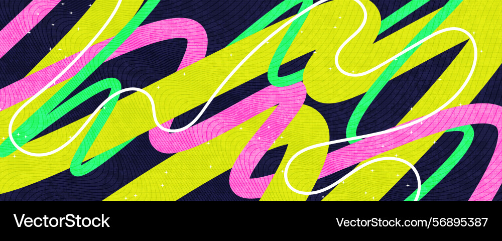 Abstract background with colorful lines Vector Image