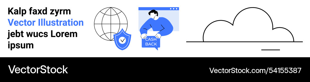 Data security concept with shield user interface Data security concept with shield user interface Vector Image