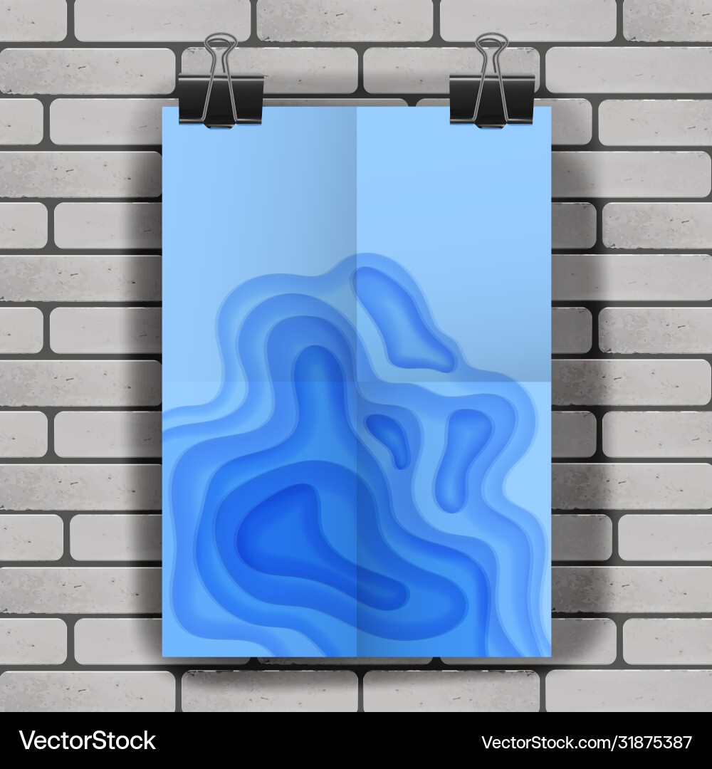 Template a4 format in paper cut style design Template a4 format in paper cut style design Vector Image